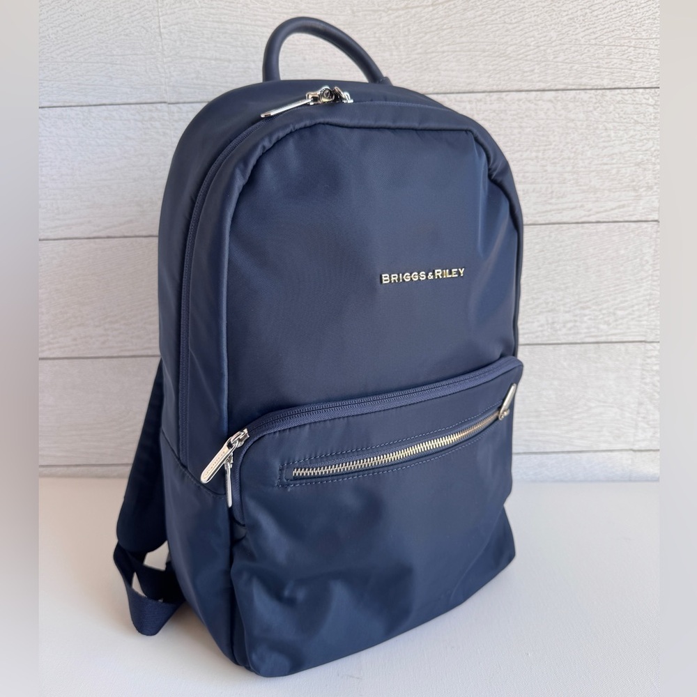 Briggs & Riley Blue Urban Backpack with Minimalist Design